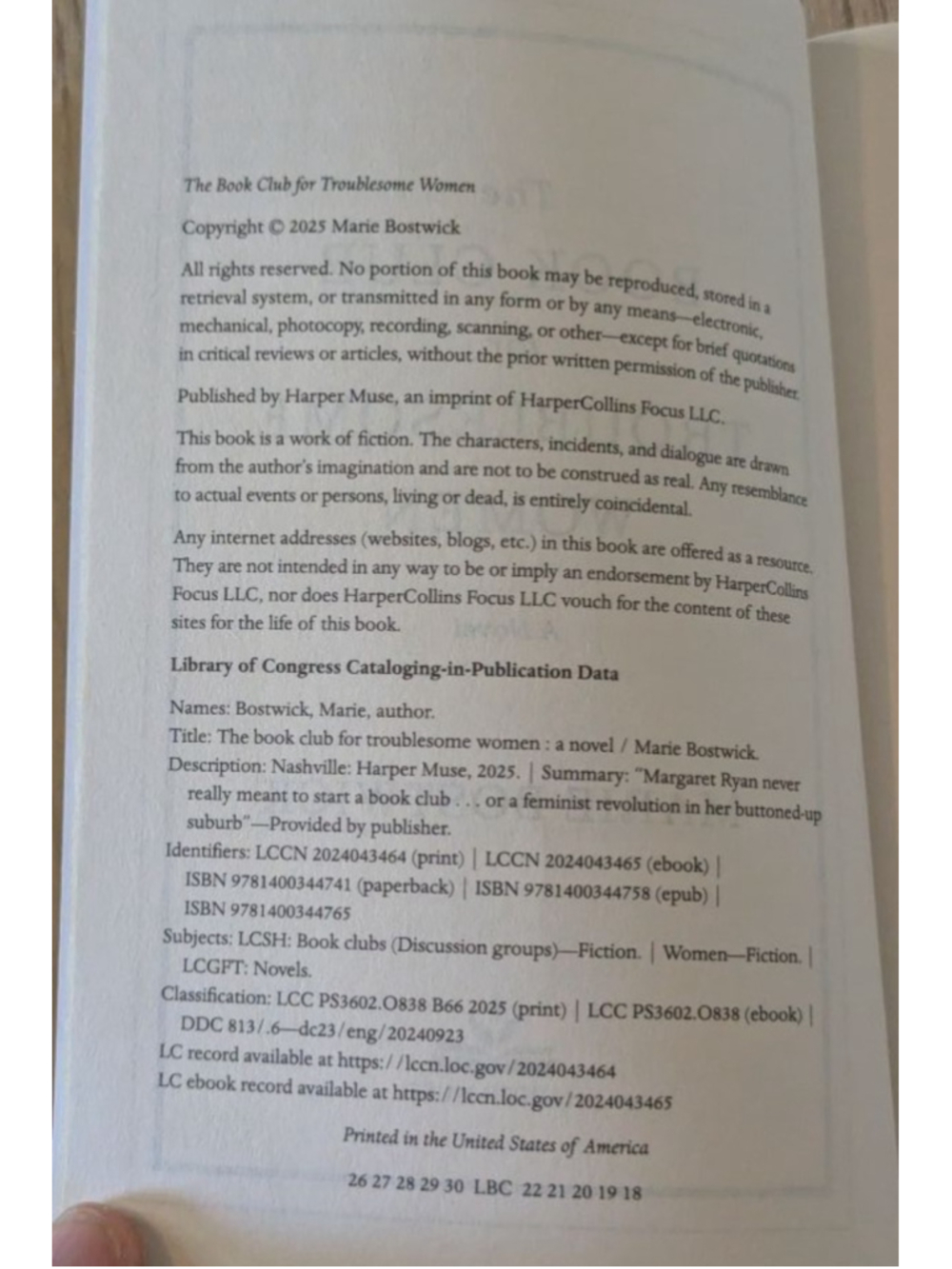 Harper Muse The Book Club for Troublesome Women Paperback Book Fiction - Picture 7 of 7
